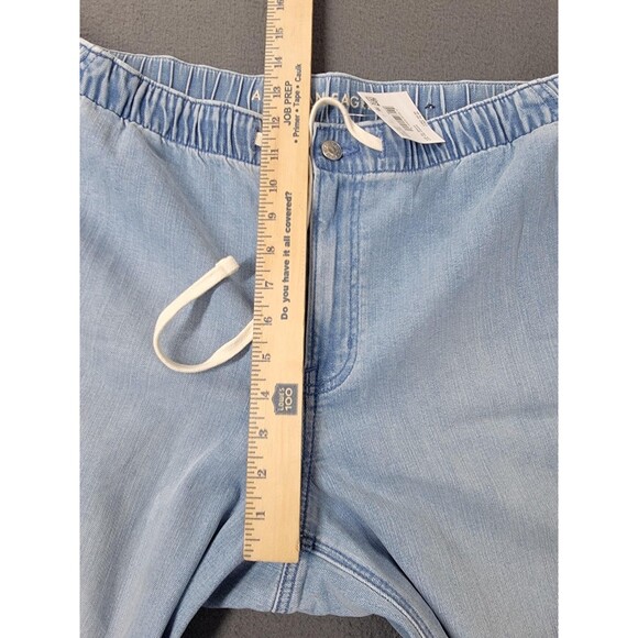 American Eagle Pants Womens XL Short Light Wash Low Rise Ultra Wide Leg Denim - Picture 8 of 14